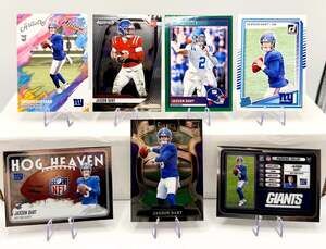 Jaxson Dart New York Giants NFL Rookie QB 7 Card Lot Panini Football Cards